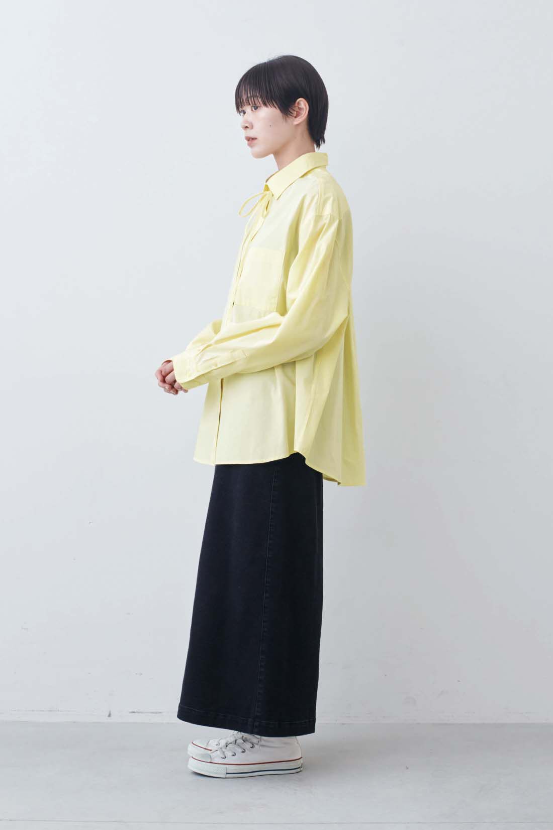 THREE FIFTY STANDARD|小谷 実由さんと作った こだわりの薄黄色シャツのコーディネート
