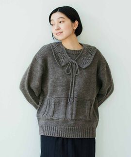 THREE FIFTY STANDARD | 小谷実由さんと作ったローゲージニット〈チャコールグレー〉