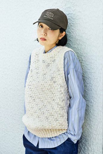 THREE FIFTY STANDARD［スリーフィフティースタンダード］ | 刺しゅう スーベニアキャップ〈チャコールブラウン〉