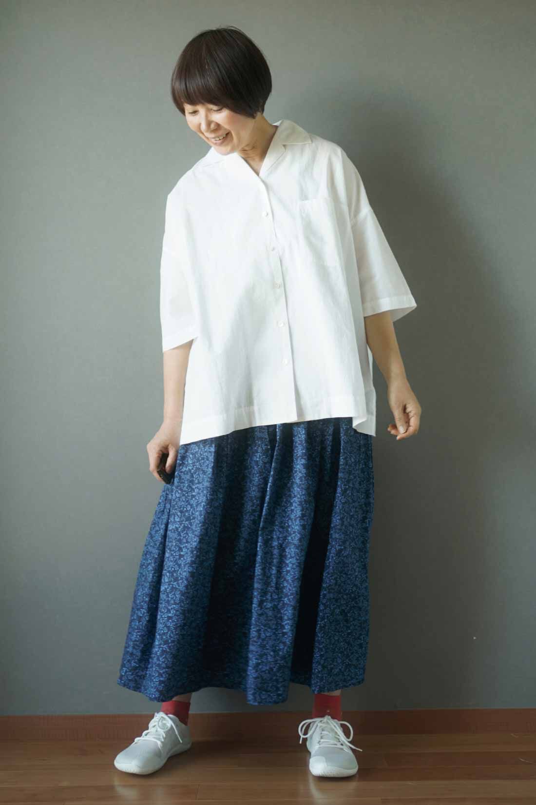 THREE FIFTY STANDARD|金子敦子さんドットソックスセットＴＦＳのコーディネート