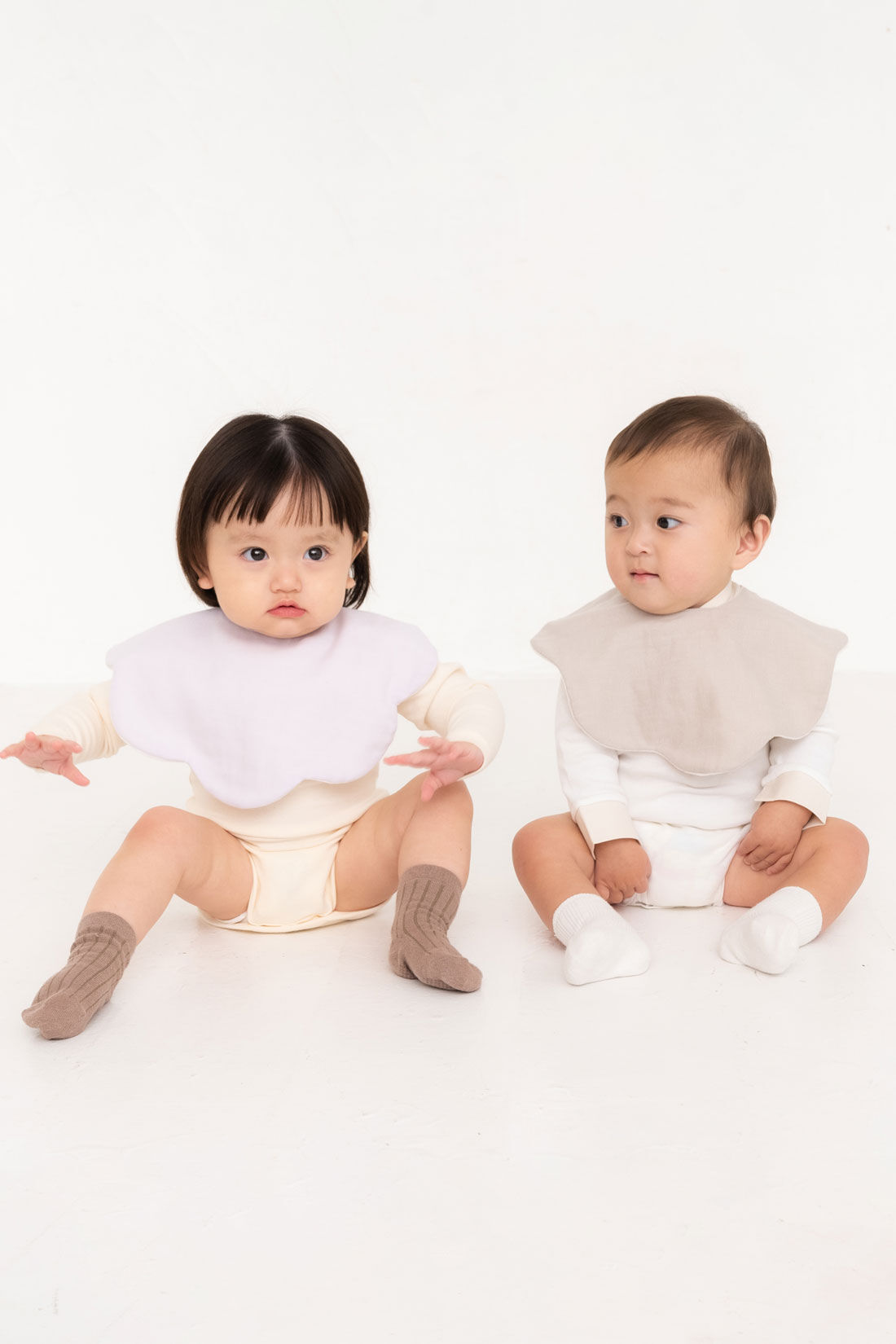 FELISSIMO Mama|［Mama select］Lien de famille　もこもこ天使スタイ〈パープル〉