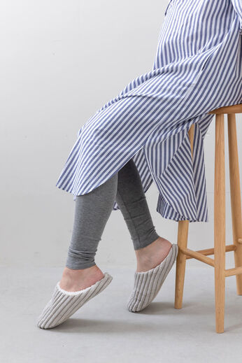 FELISSIMO Mama | マタニティから産後も使える 心地いい素材のおなかすっぽりレギンス〈杢グレー〉