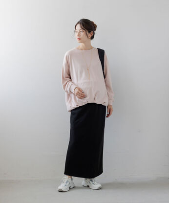 FELISSIMO Mama | 産前産後　裏起毛スカート　マタニティスカート　ブラック