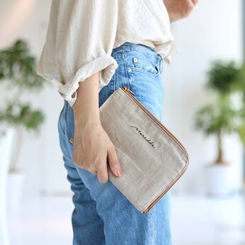 FELISSIMO Mama | 仕分け上手 軽い スリム 母子手帳ケース 〈ベージュ〉