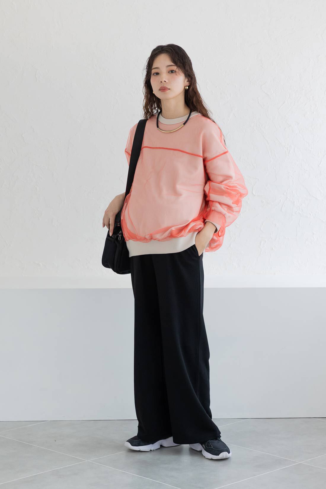 FELISSIMO Mama|Moredde　マタニティから産後も使える　２－ＷＡＹカットソーセットアップ〈グレージュ〉