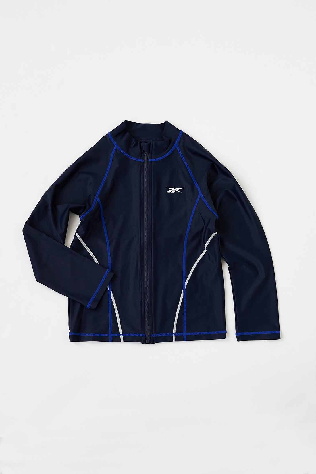 FELISSIMO Mama|［Mama Select］ＲＥＥＢＯＫ長袖フルジップラッシュガード〈ネイビー〉
