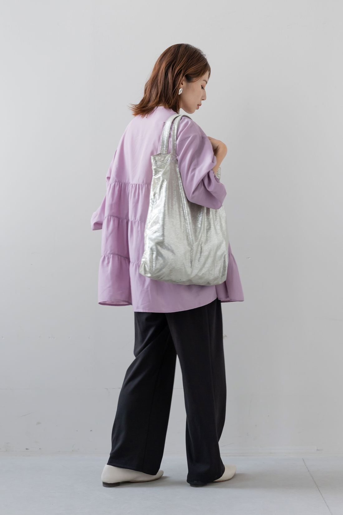 FELISSIMO Mama|Moredde　マタニティから産後も使える　ストレッチストレートパンツ〈ブラック〉