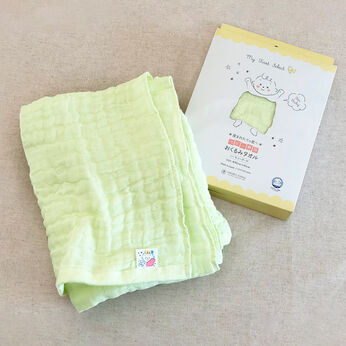 FELISSIMO Mama | おぼろタオル べビー専用 おくるみ タオル 〈ベビーグリーン〉