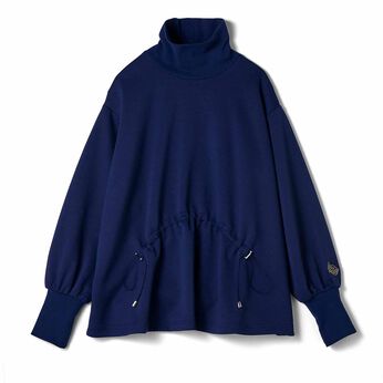 L'AMIPLUS | Ｌ＋亀の子束子　刺しゅうタートルドロストトップス