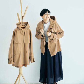L'AMIPLUS［ラミプリュス］ | Ｌ＋リュックが背負える！撥水ジップジャケット