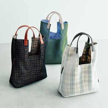 L'AMIPLUS［ラミプリュス］ | 透け柄アクセントのかるトートバッグ