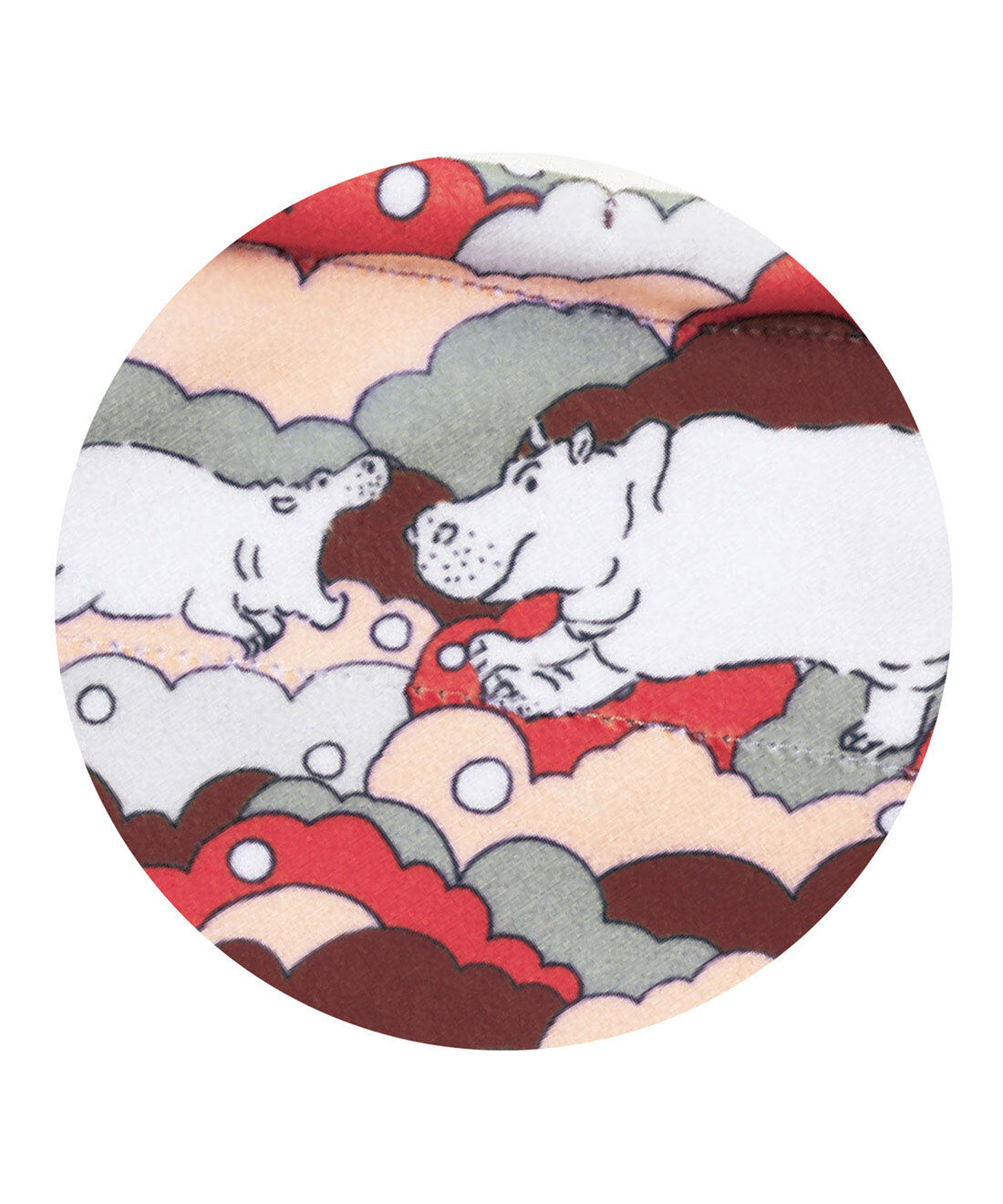 L'AMIPLUS［ラミプリュス］|旭山動物園・ボルネオの森応援商品　ラミプリュス　特殊繊維で結ばずピタッ　持ち手が付いてるひっつクロスの会|カバ×波