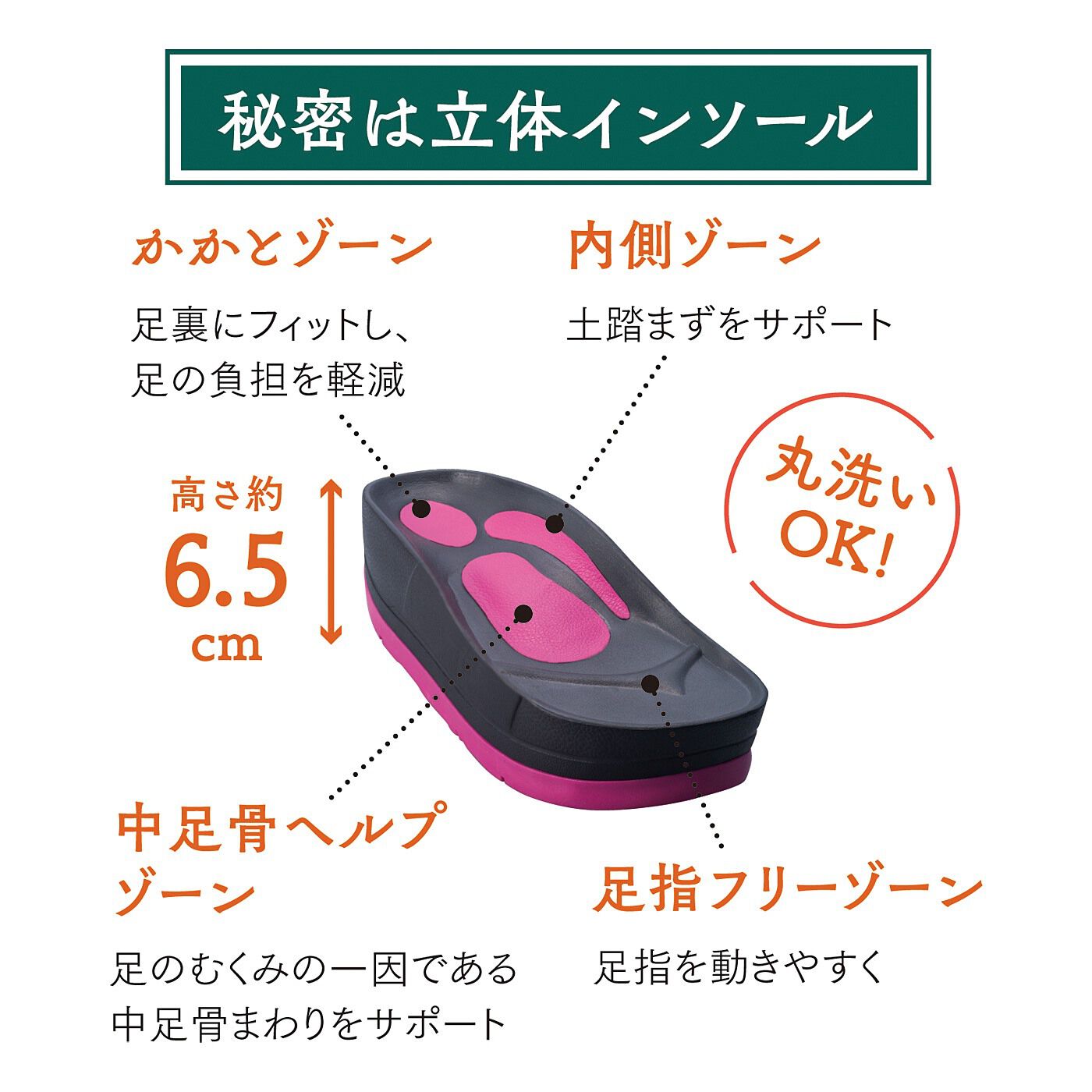 L'AMIPLUS［ラミプリュス］|ラミプリュス　足もとから刺激！　履くだけ体幹筋フィットネスサンダル〈ピンク〉