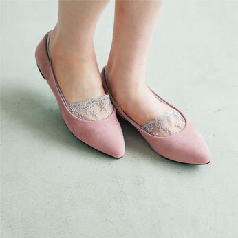 L'AMIPLUS［ラミプリュス］ | ちらりレースのパンプスソックス〈3色セット〉