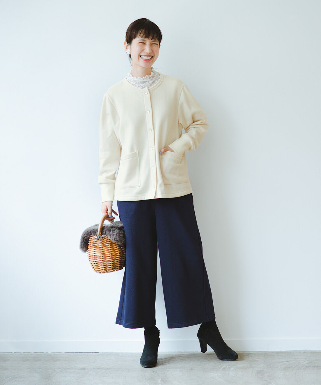 frauglatt|フラウグラット すっきり美脚見え♪ セミワイドシルエットのかるホカ裏起毛パンツの会