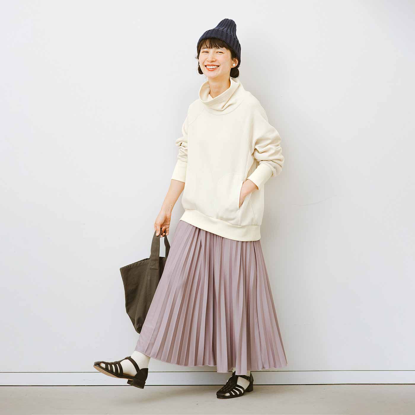 frauglatt|フラウグラット　ウエストらく設計♪ 大人のニュアンスカラー つや軽々プリーツスカートの会