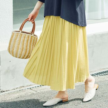 frauglatt［フラウグラット］ | 涼やかレース調プリーツスカート