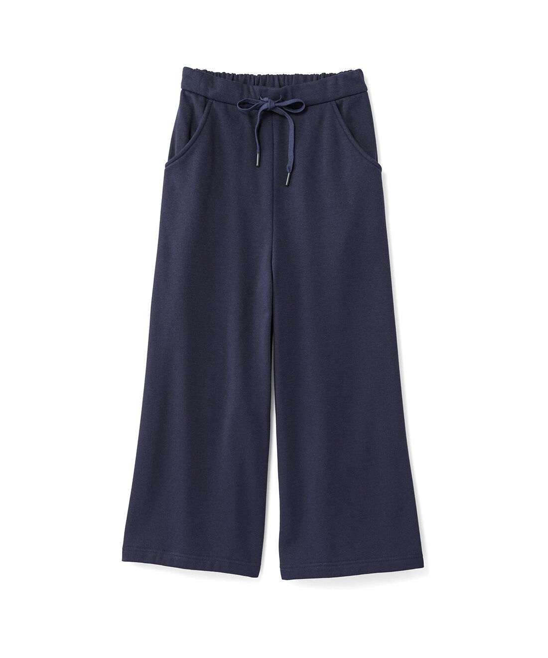 frauglatt|フラウグラット すっきり美脚見え♪ セミワイドシルエットのかるホカ裏起毛パンツの会|〈ネイビー〉