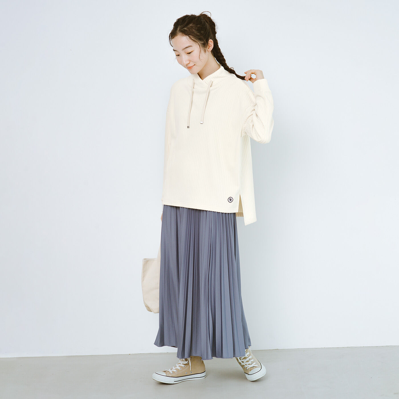 frauglatt|フラウグラット　ウエストらく設計♪ 大人のニュアンスカラー つや軽々プリーツスカートの会