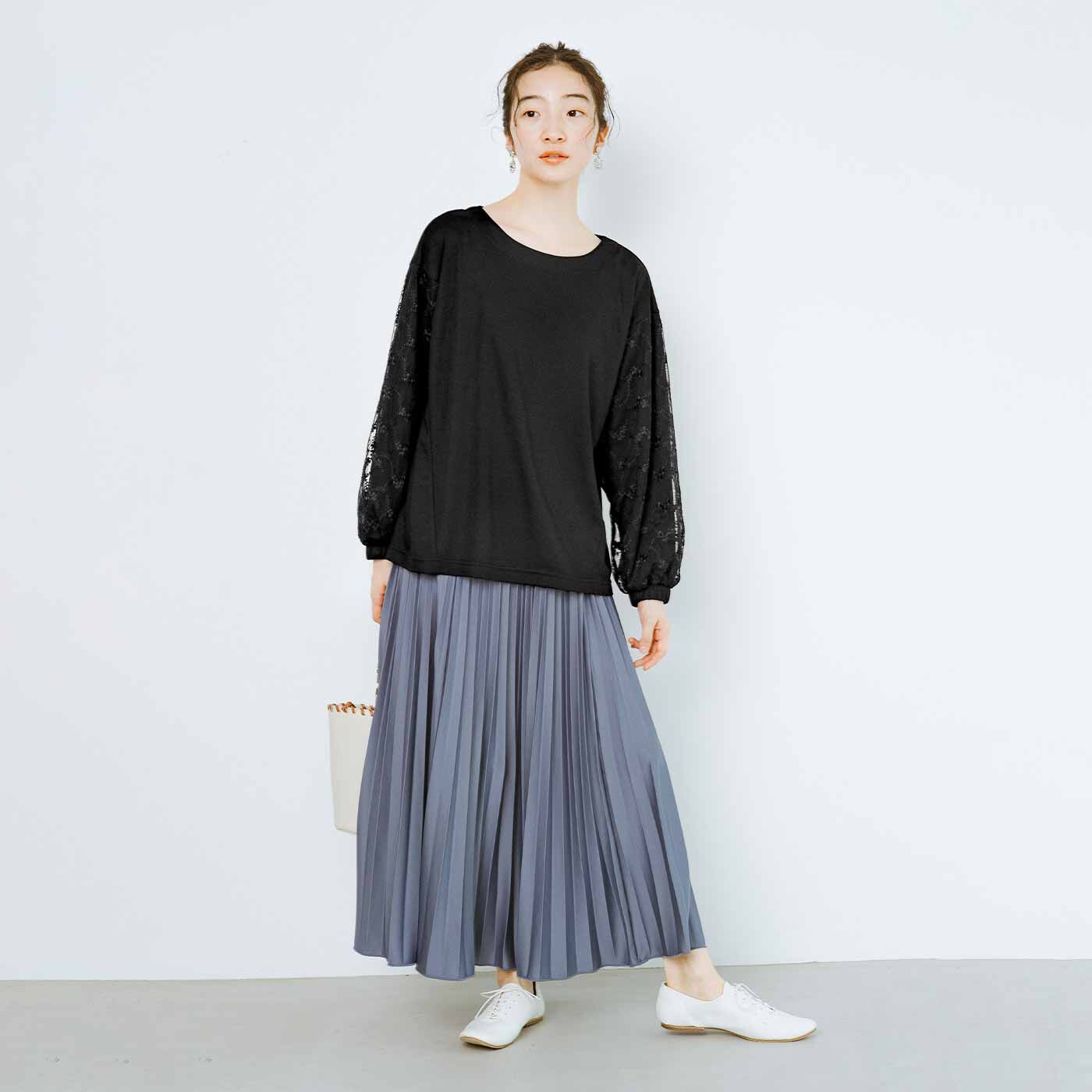 frauglatt|フラウグラット　ウエストらく設計♪ 大人のニュアンスカラー つや軽々プリーツスカートの会