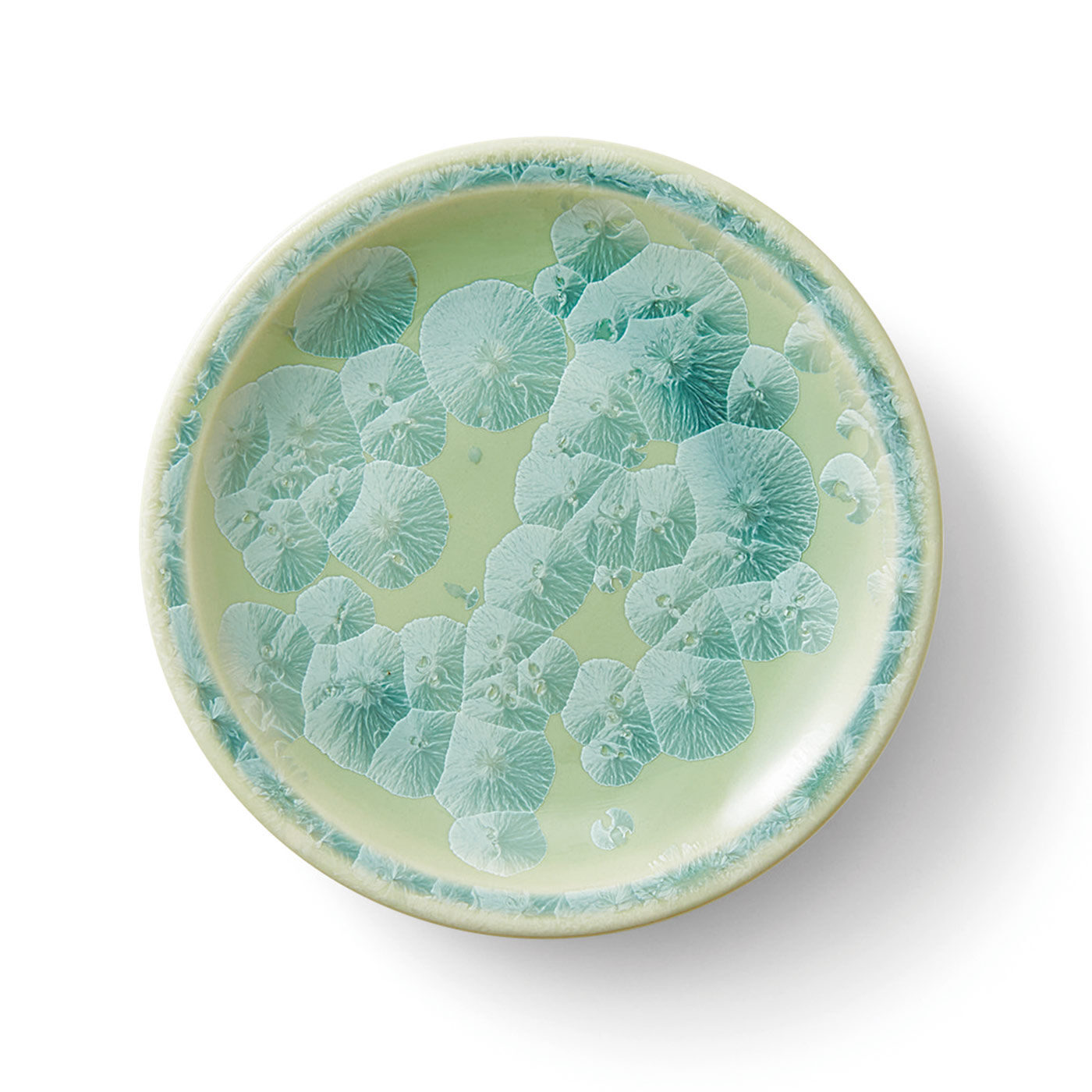 am＆be［アンビィ］|世界にひとつの景色と出会う　咲き誇る花結晶の清水焼〈菓子皿〉の会|〈蕗（ふき）の薹（とう）〉