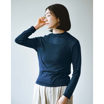 el:ment［エルメント］ | 伸びやかコットン100％ハイネックシアートップス