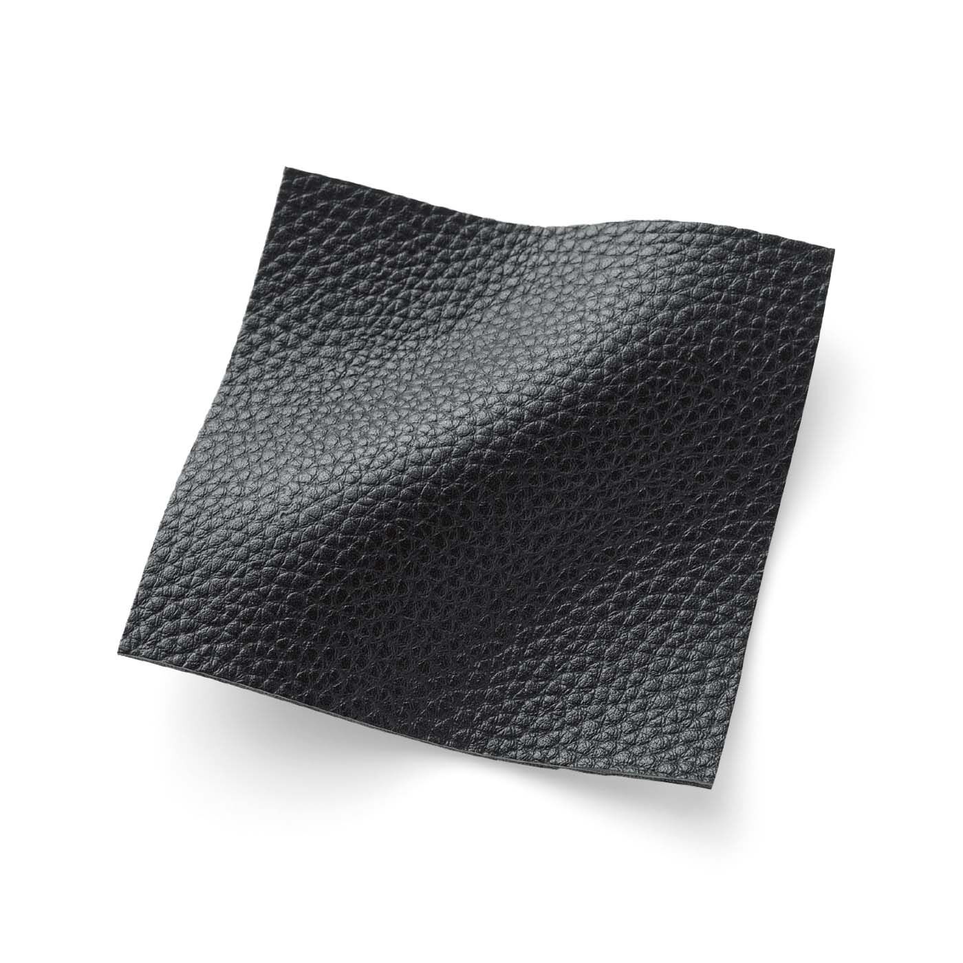 el:ment［エルメント］|el:ment　大切なものをきれいに入れる上品セパレートバッグ〈Noir〉|外生地はしぼ感があり本革見えする、軽量の合皮素材。