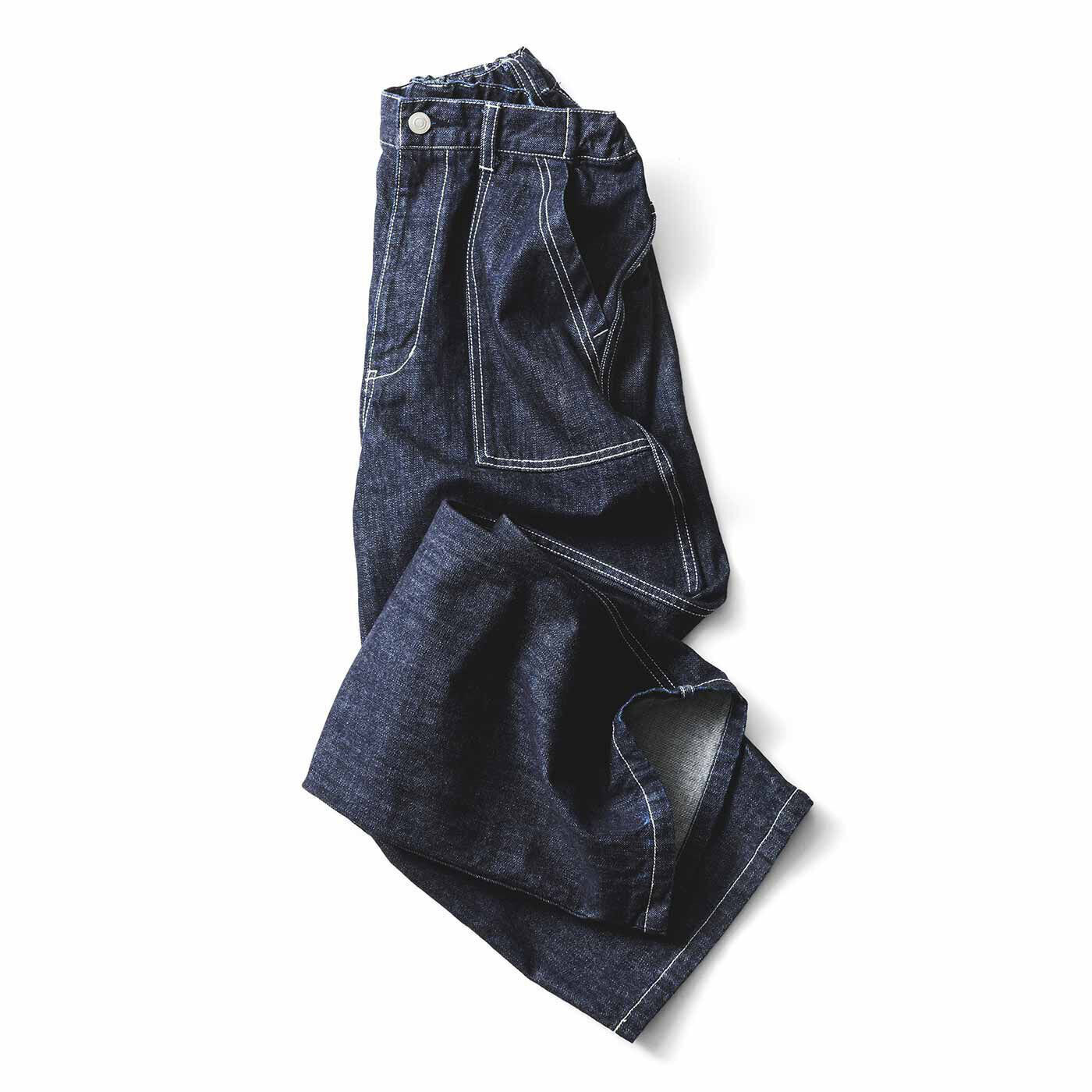 SAANA JA OLLI [サーナヤオッリ]|サーナ ヤ オッリ 広島・福山で出合った パッチポケットストレートデニムパンツ〈インディゴネイビー〉