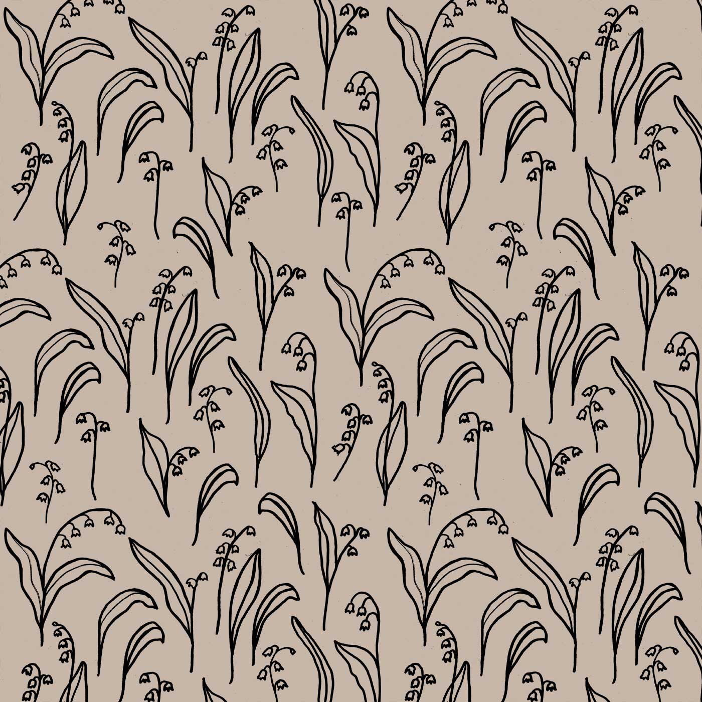 SAANA JA OLLI|サーナ ヤ オッリ　中身が見やすく使いやすく片づく　A4サイズの片面メッシュソフトケース〈オイスターグレー〉|【Lily of the Valley　リリー オブ ザ バレー】春の最初に咲く花のひとつであり、新しい季節の訪れを知らせてくれるスズラン。摘んで花束にすると、素敵な香りが私たちの住まいとスタジオを満たしてくれるのです。