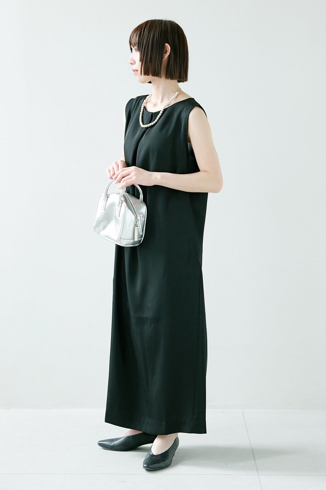 MEDE19F|桜の木のウッドパールネックレス　ＴＦＳのコーディネート|【着用サイズ】ワンピース：MP