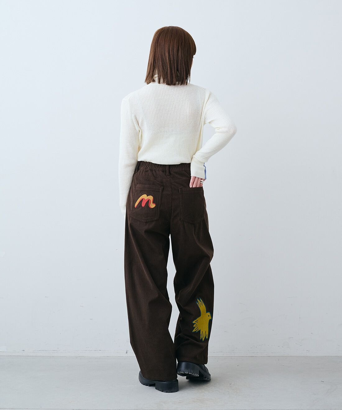 MEDE19F [メデ・ジュウキュウ]|綿 タートルニットの会のコーディネート