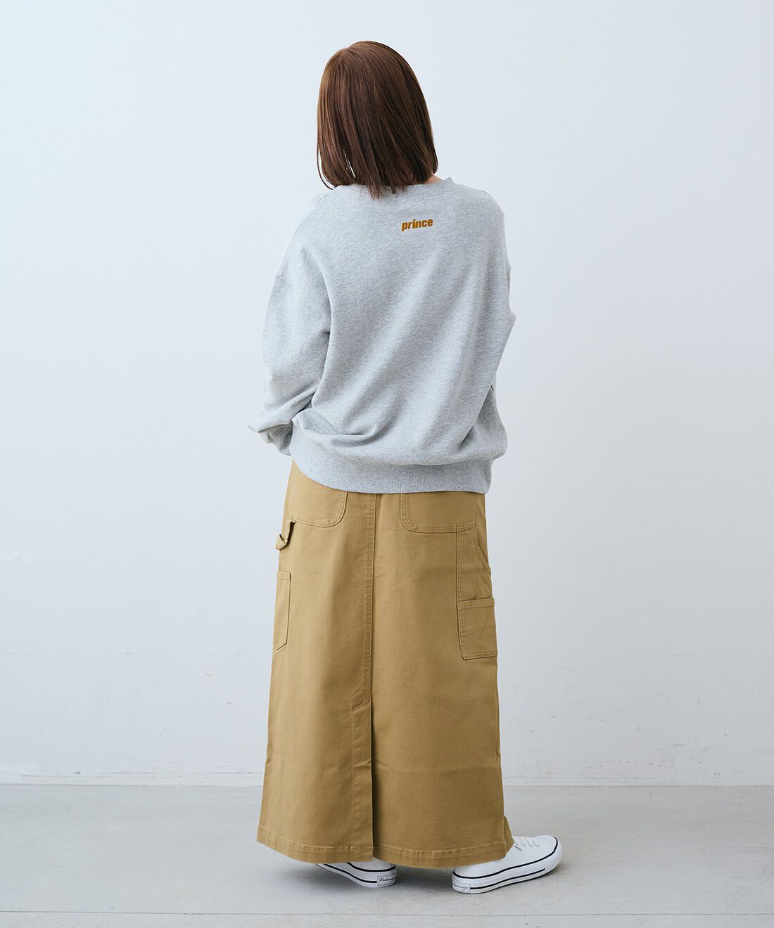 THREE FIFTY STANDARD［スリーフィフティースタンダード］|Princeクルーネック スウェッ トップス〈杢グレー〉のコーディネート