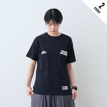 フェリシモファッションニュース | ＲＵＳＳＥＬＬ&times;Ｂｅｒｋｌｙ　ロゴＴシャツ２