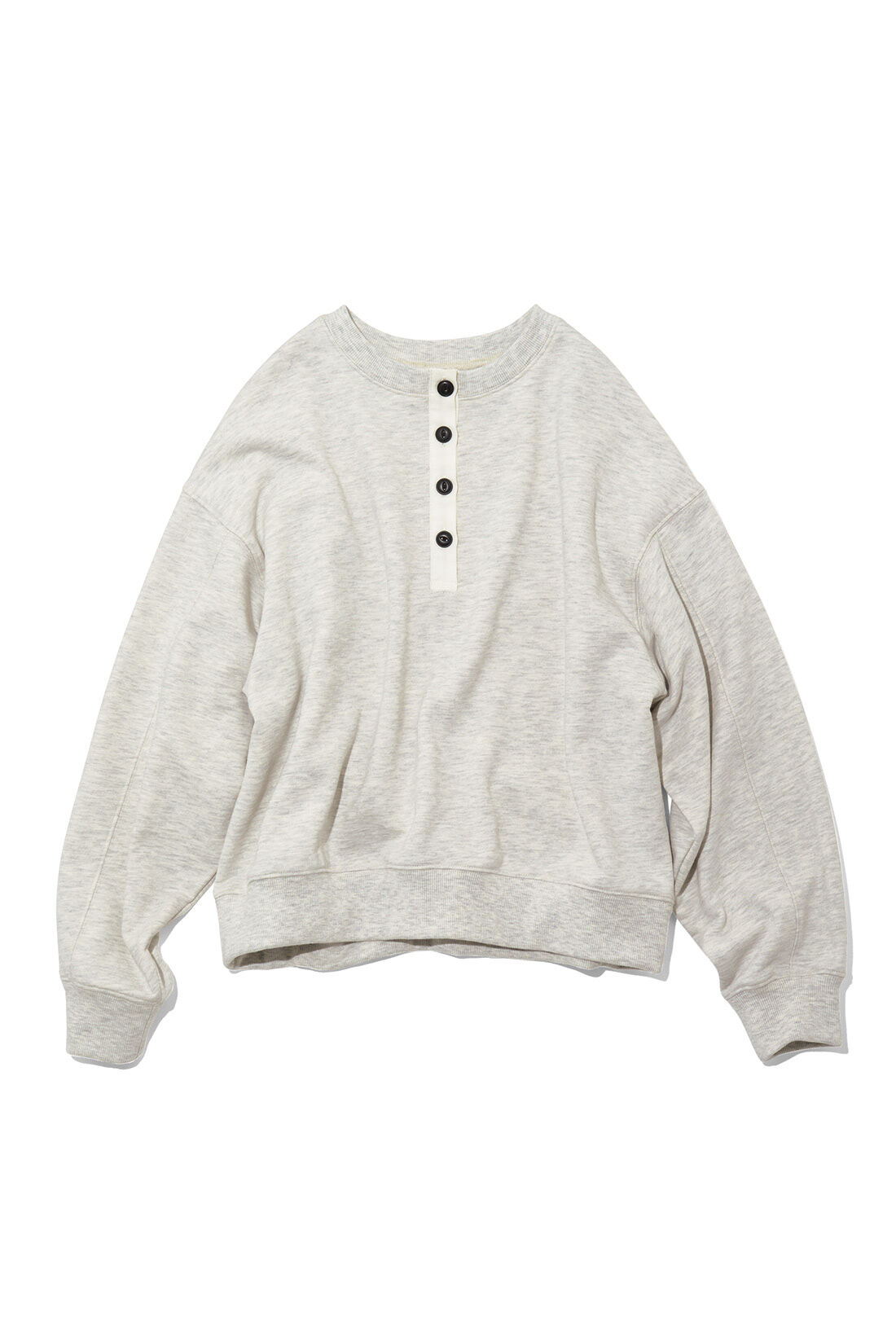 フェリシモファッションニュース|ヘンリーネックスウェット〈グレージュ〉