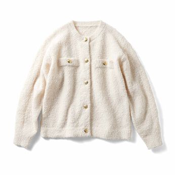 フェリシモギフトショップ | 上品　洗えるニットアウター〈ＷＨ〉リブイン