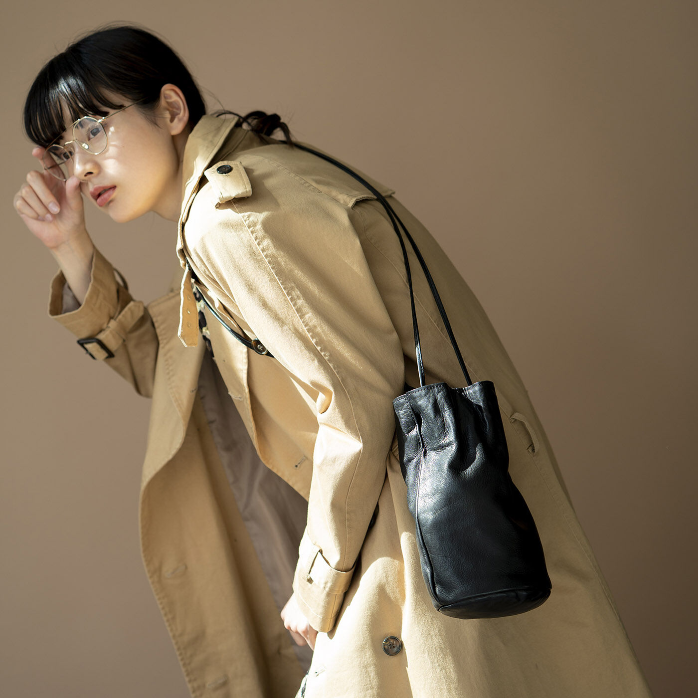 フェリシモギフトショップ|福岡の鞄作家が作った 職人本革のブルジョンバッグ〈ブラック〉 [本革 鞄：日本製]