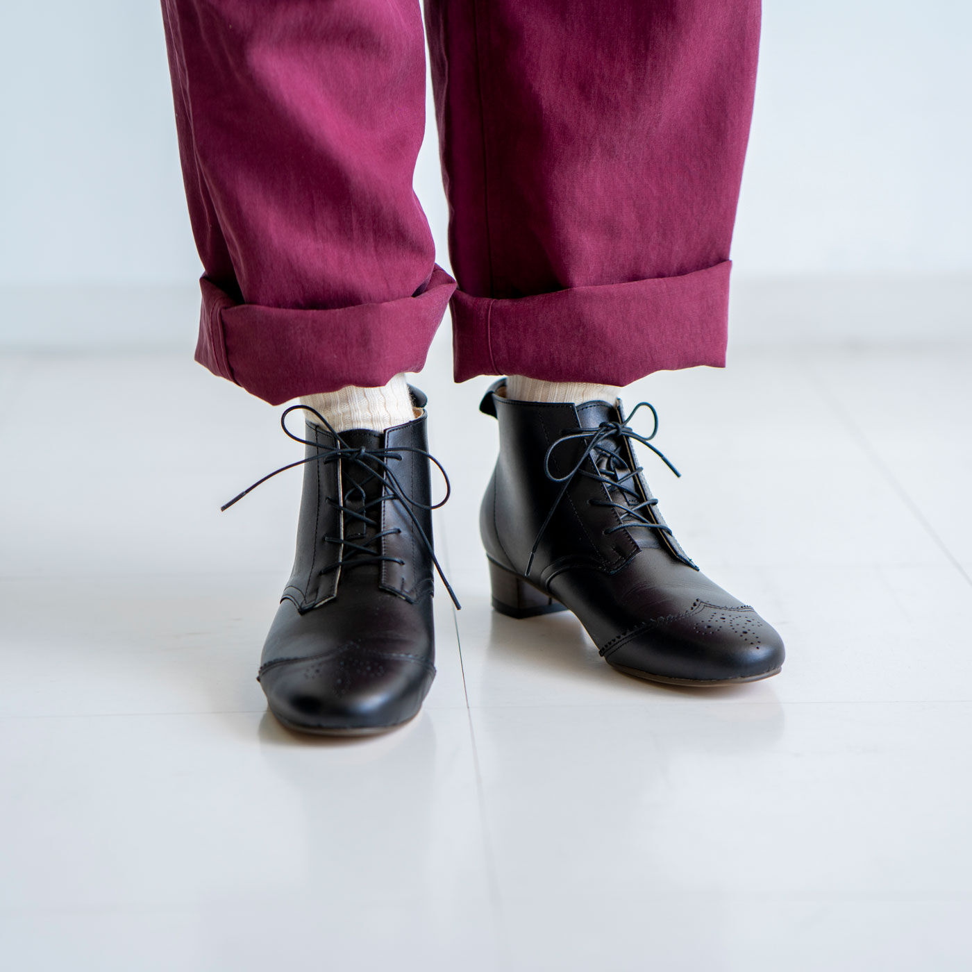 フェリシモギフトショップ|長田の靴メーカーと作った 職人本革のメルヴェイユブーツ〈ブラック〉 [本革 靴：日本製]