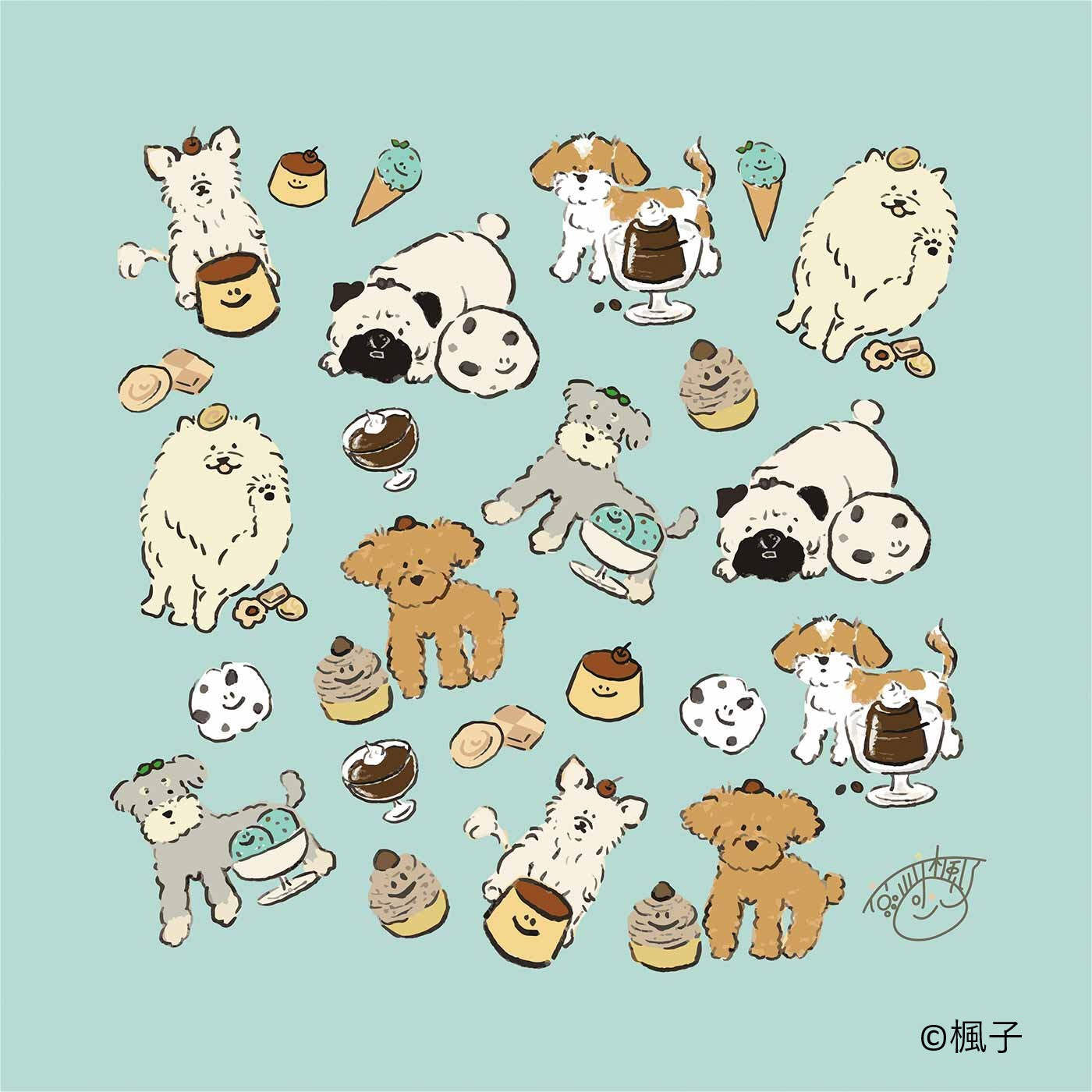 フェリシモギフトショップ|わんわんチャリティーハンカチ〈楓子さん〉