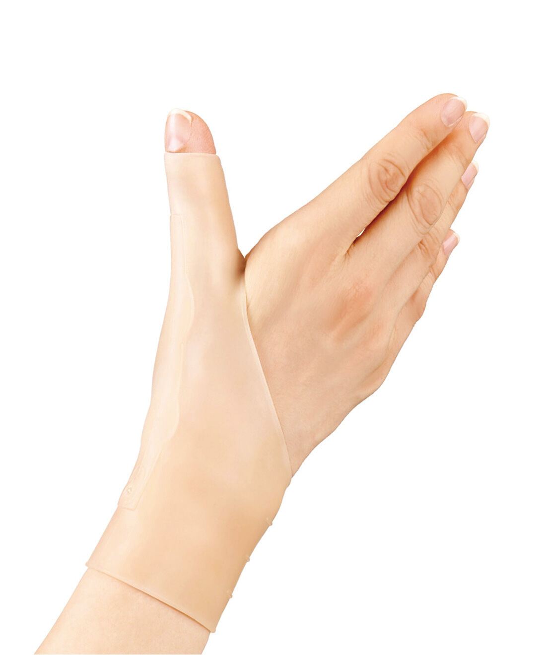 フェリシモギフトショップ|皮膚にぴったりフィット　水仕事もできる手首ゲルサポーター|親指と手首をしっかりサポート。