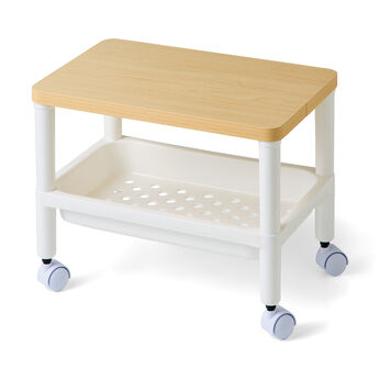 フェリシモギフトショップ | くつろぎタイムにちょい置きコロ付きサイドローワゴン