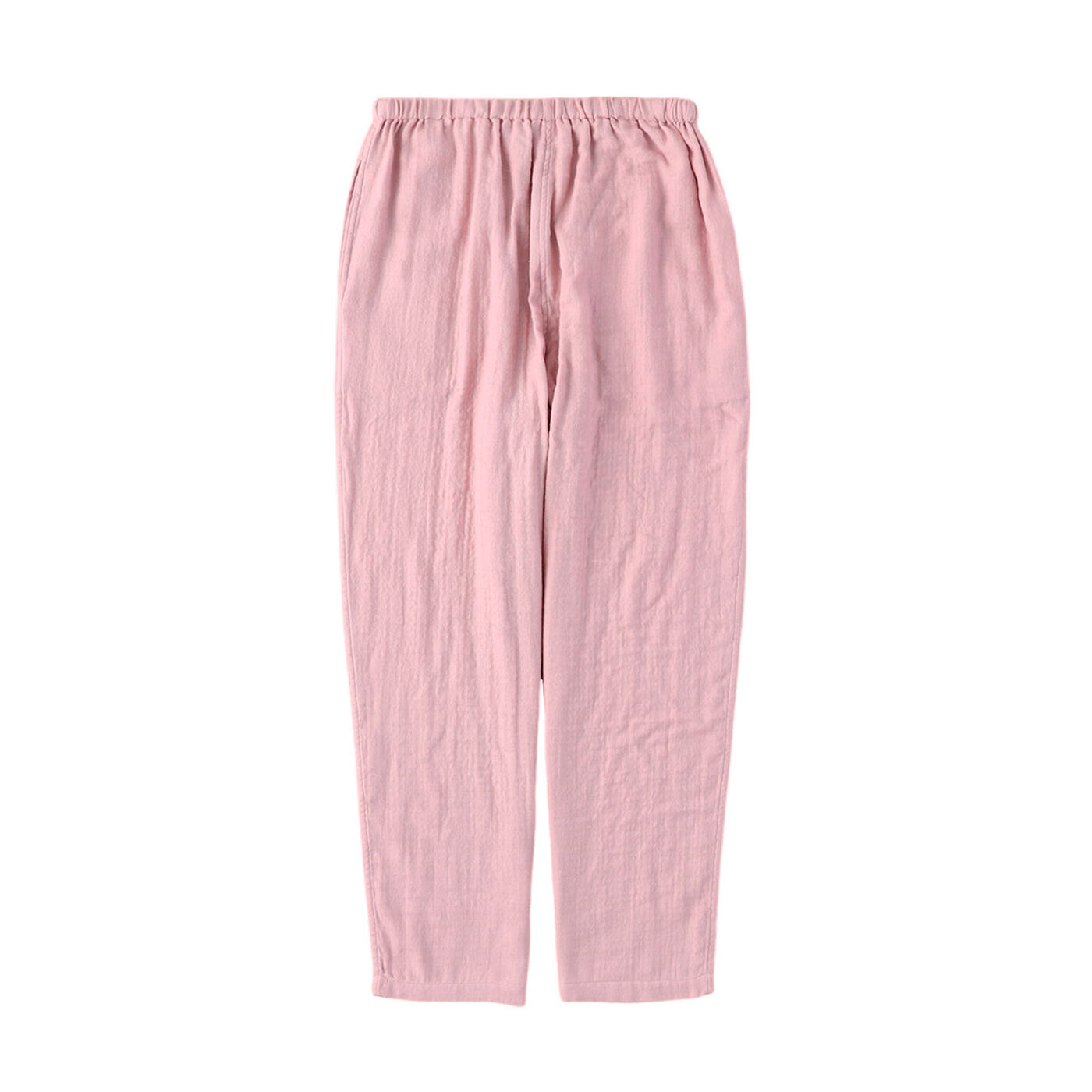 フェリシモギフトショップ|驚きの軽さとやわらかさを実現したマシュマロガーゼ快眠パジャマ〈グレー〉|〈BACK〉（写真は〈ピンク〉です）