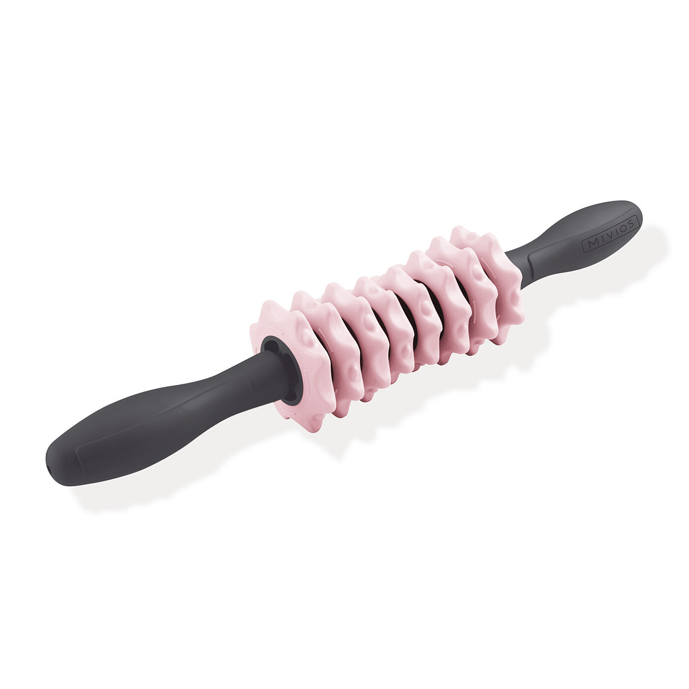 フェリシモギフトショップ|ゴリゴリ刺激で全身ほぐし　カスタマイズできる３-WAYローラースティック〈パウダーピンク〉|ローラーを3通りにカスタムできます。／ 1．アーチの両端を高く。