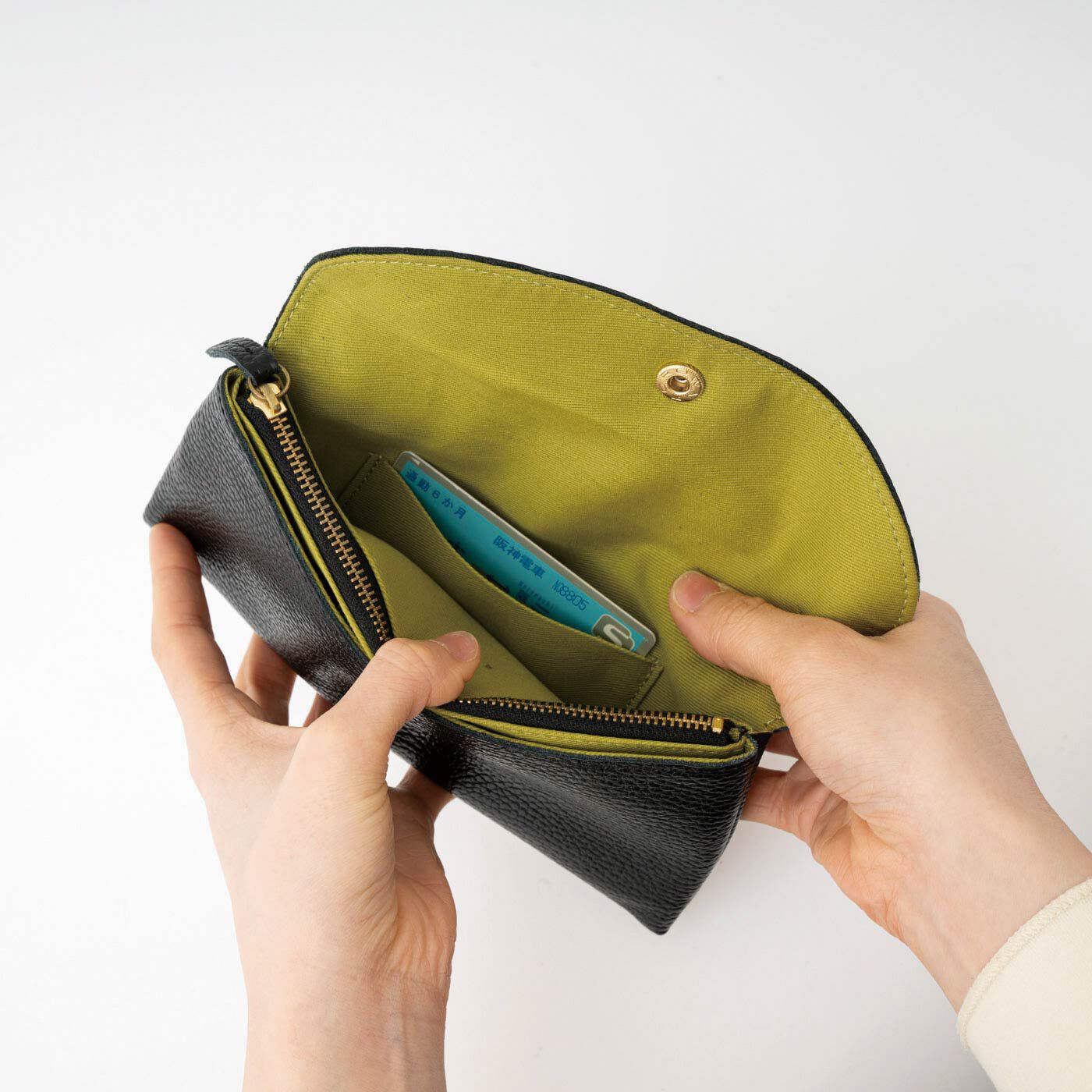 フェリシモギフトショップ|大阪の財布工房がイタリアンレザーで誂えた　オッティモウォレット〈ブラック〉[本革 財布：日本製]