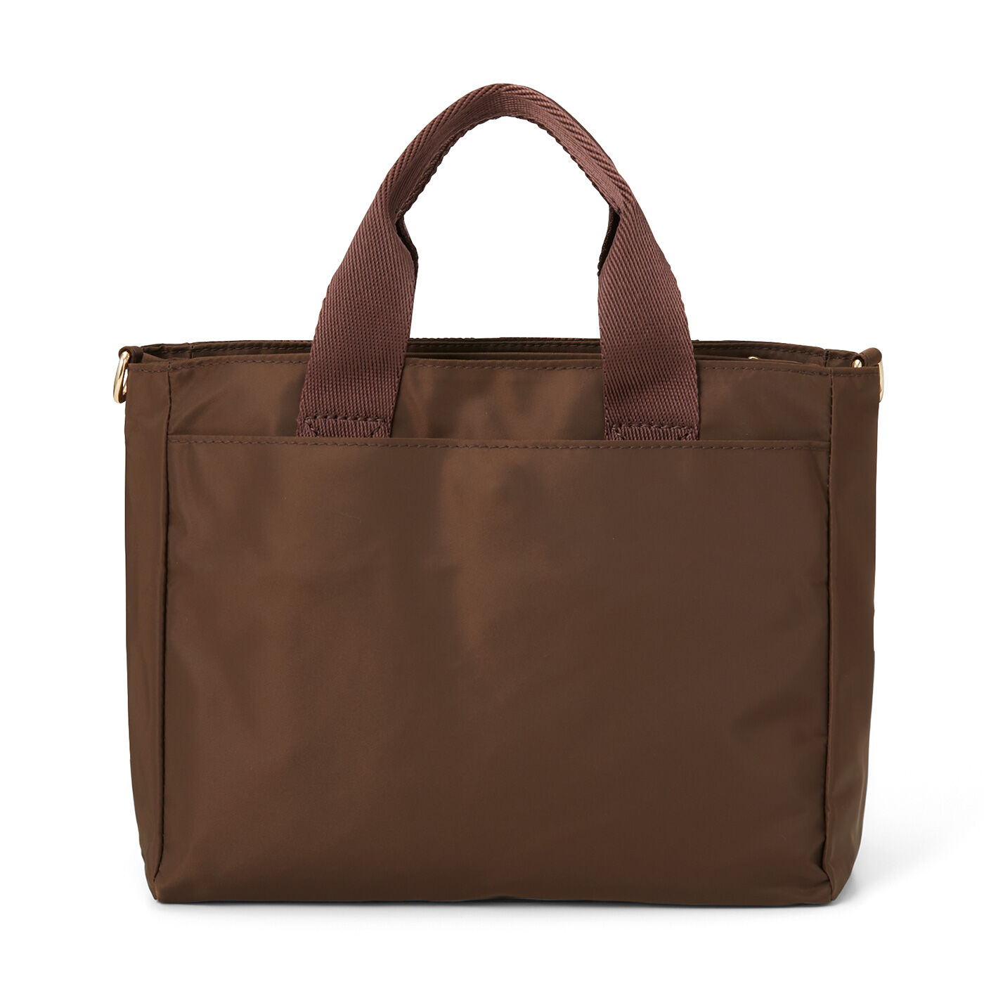 フェリシモギフトショップ|ラミプリュス　チョコレートバイヤー みりとコラボ　荷物を仕切ってすっきり収納Tトート〈チョコ刺しゅう／ミニ〉|BACK