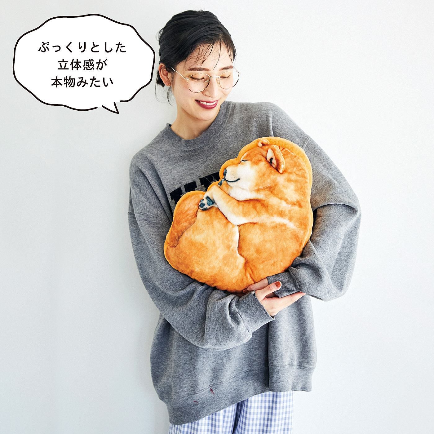 フェリシモギフトショップ|YOU＋MORE!　あったかイーヌ　柴犬クッションケース