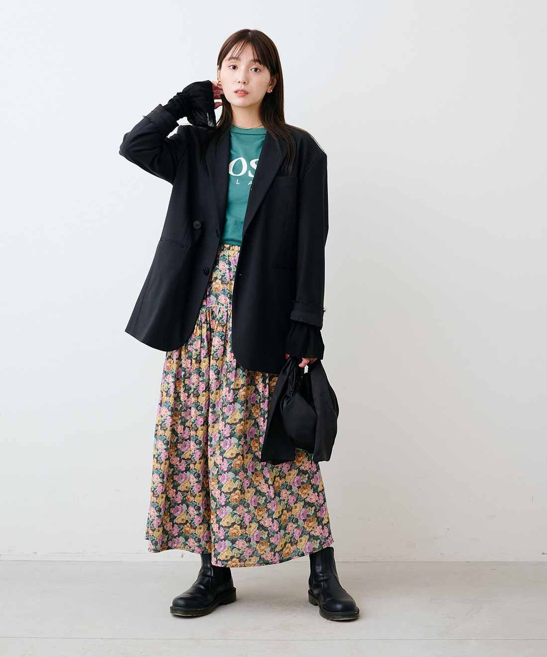 mensha!|まるでゴブラン織り！？ ダブルガーゼスカートのコーディネート