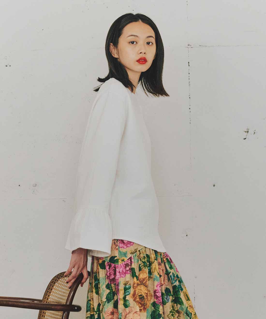 mensha!［メンシャ！］|mensha!　ネグリジェ気分のコットン微起毛 ベルスリーブトップスの会