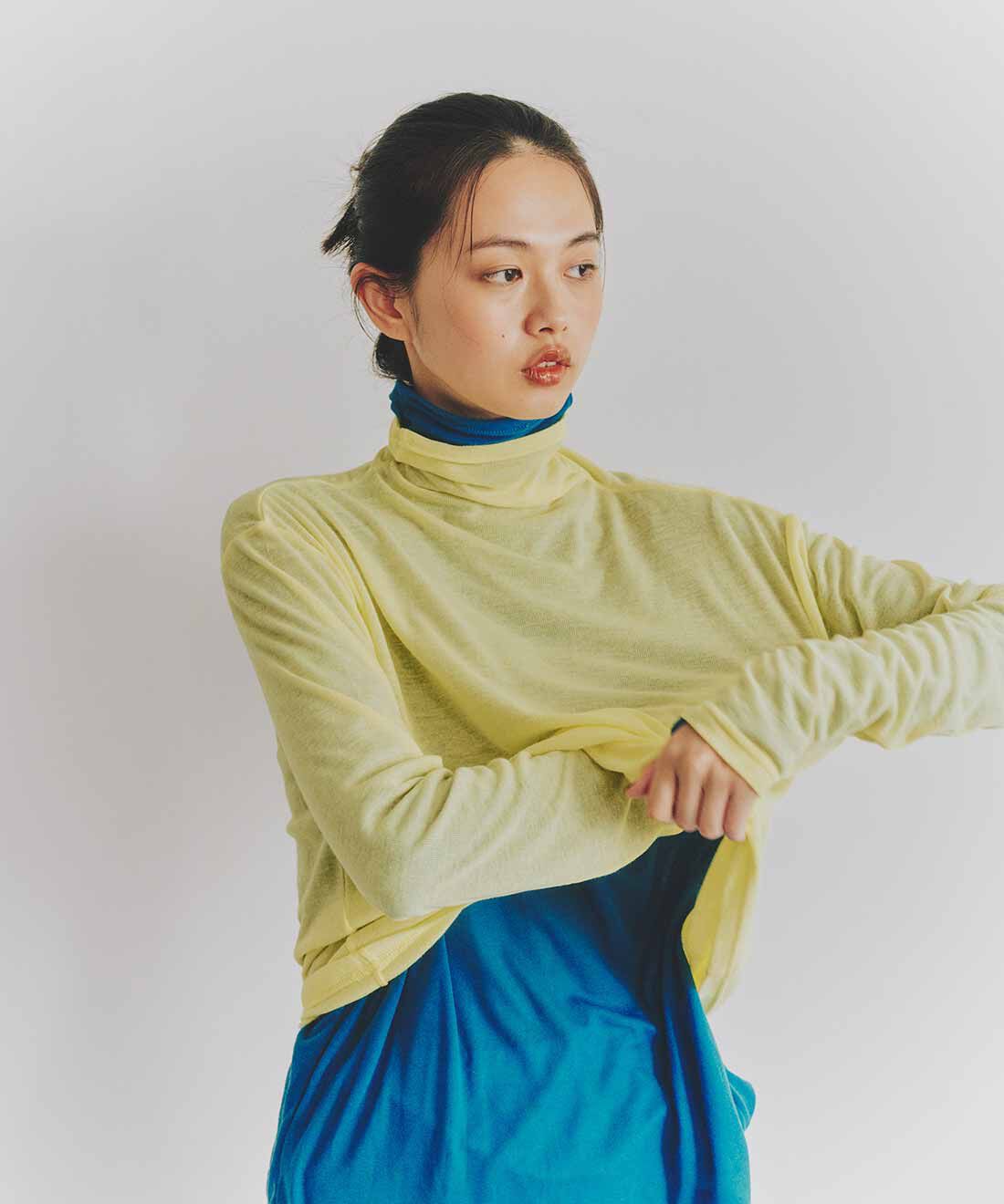 mensha!|mensha!　ガーゼフライスが気持ちいい カットソーレイヤードスカートの会|同素材のトップスも展開しています。