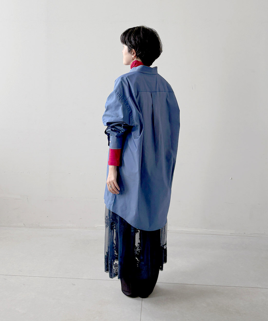 mensha!|チュールレースとガーゼのキャミワンピースのコーディネート