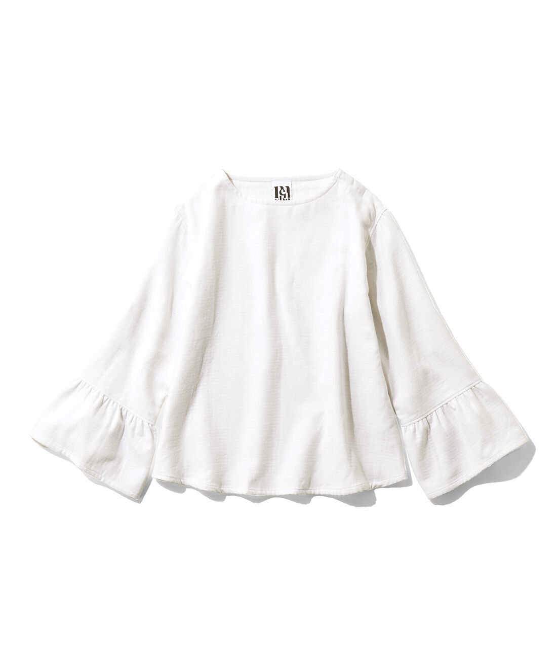 mensha!［メンシャ！］|mensha!　ネグリジェ気分のコットン微起毛 ベルスリーブトップスの会|ホワイト